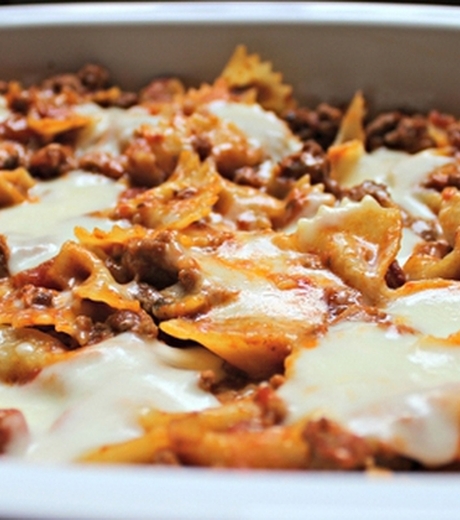 მაკარონი მდნარი ყველით