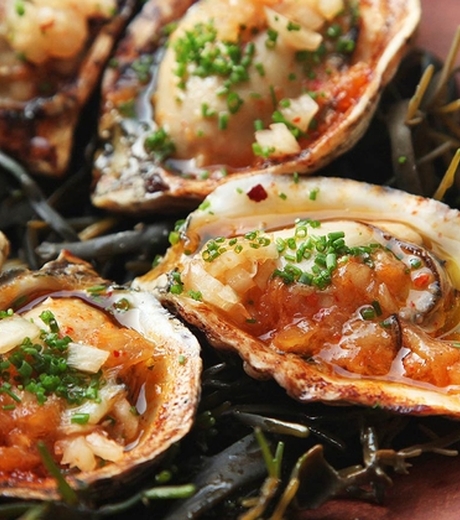 გრილზე შემწვარი ხამანწკები